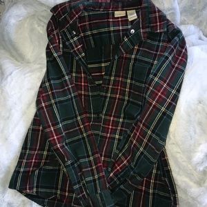 LL Bean women’s flannel